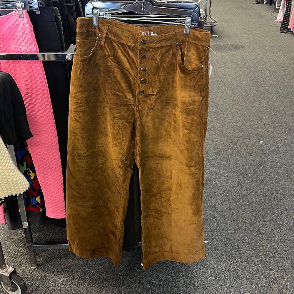 ✨✨ISO✨✨ Time and Tru high rise, wide leg (cropped) corduroy pants SIZE 22
